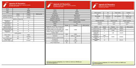 schede comparative per gestire le polizze di assicurazione dei clienti