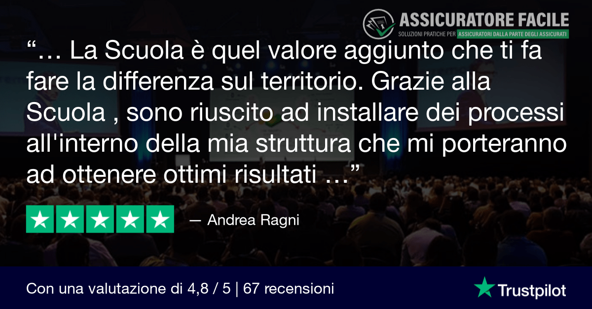 Trustpilot Review - Scuola Assicuratore Facile - Andrea Ragni-min