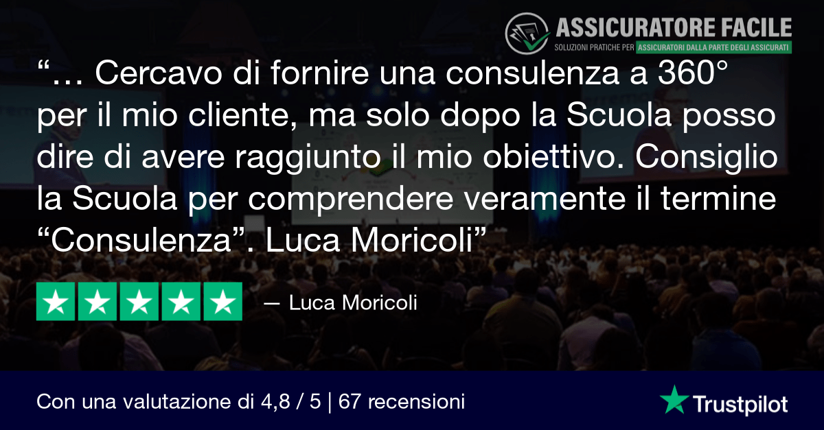 Trustpilot Review - Scuola Assicuratore Facile - Luca Moricoli-min