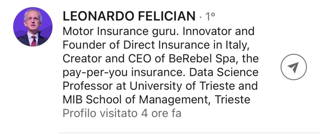 Leonardo Felician - Profilo Linkedin