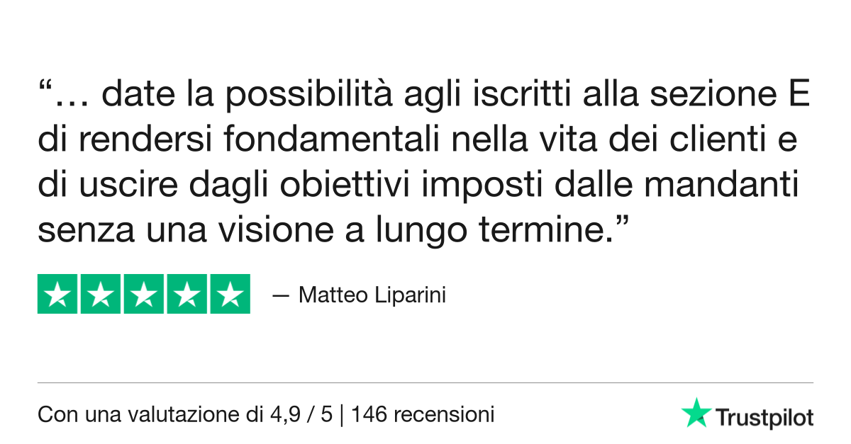 Trustpilot Review - Matteo Liparini
